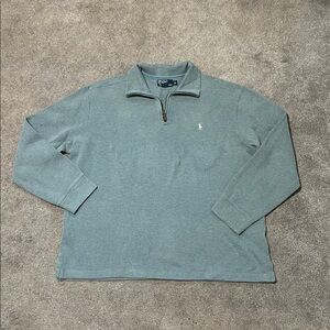 Polo by Ralph Lauren Quarter Zip Sweater blue size XL